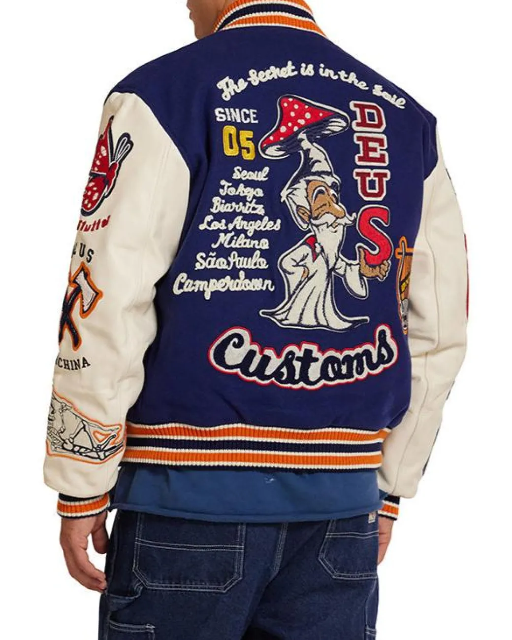 Amanita Varsity Jacket - Patriot Blue