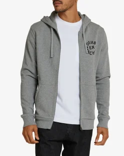 Circle Logo Hoodie - Grey Marle