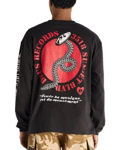 Dancing Ghost Long Sleeve Tee - Anthracite