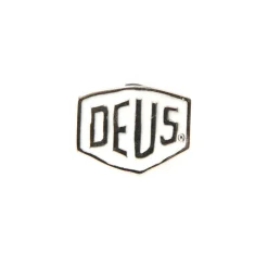 Deus Shield Pin - White