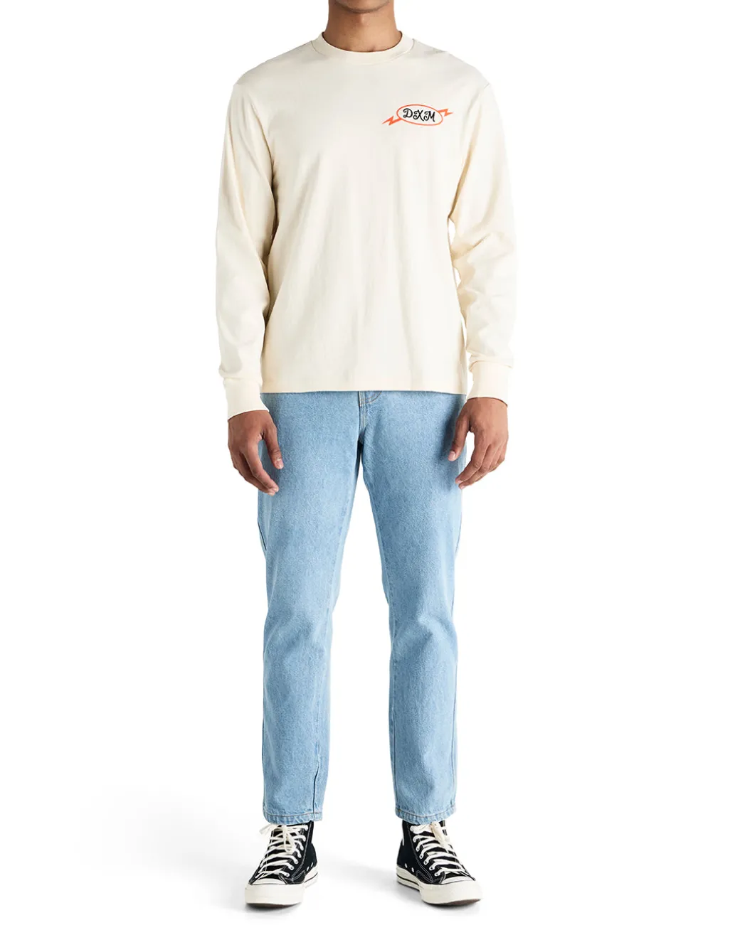Iota Long Sleeve Tee - Dirty White