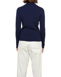 Karma Turtle Neck (Slim Fit) - Navy