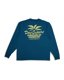Last Resort Long Sleeve Tee - Moroccan Blue