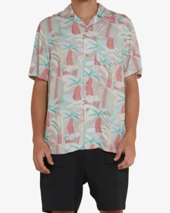 Palms Shirt - Sea Foam