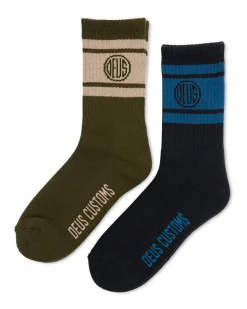 Pill Logo Sock - 2 Pack Multi
