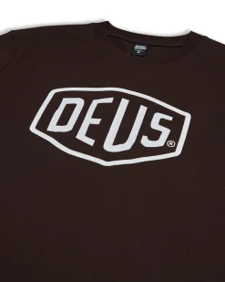 Shield Tee - Choc Brown