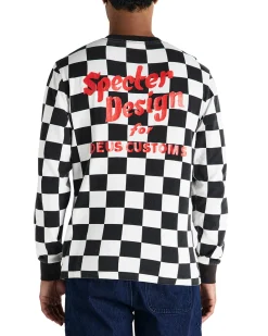 Specter Long Sleeve Tee - Black-White