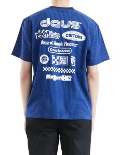 Split Lane Tee - Estate Blue