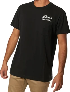 Venice Address Pocket Tee - Black