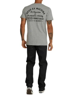 Venice Address Pocket Tee - Grey Marle