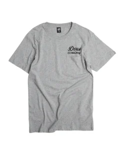 Venice Address Pocket Tee - Grey Marle
