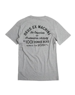 Venice Address Pocket Tee - Grey Marle