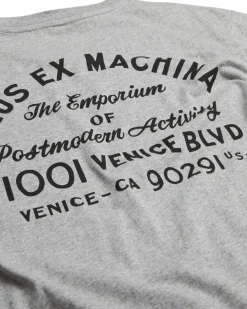 Venice Address Pocket Tee - Grey Marle