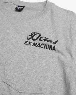Venice Address Pocket Tee - Grey Marle