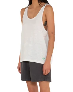 Waverley Tank (Oversized Fit) - Dirty White