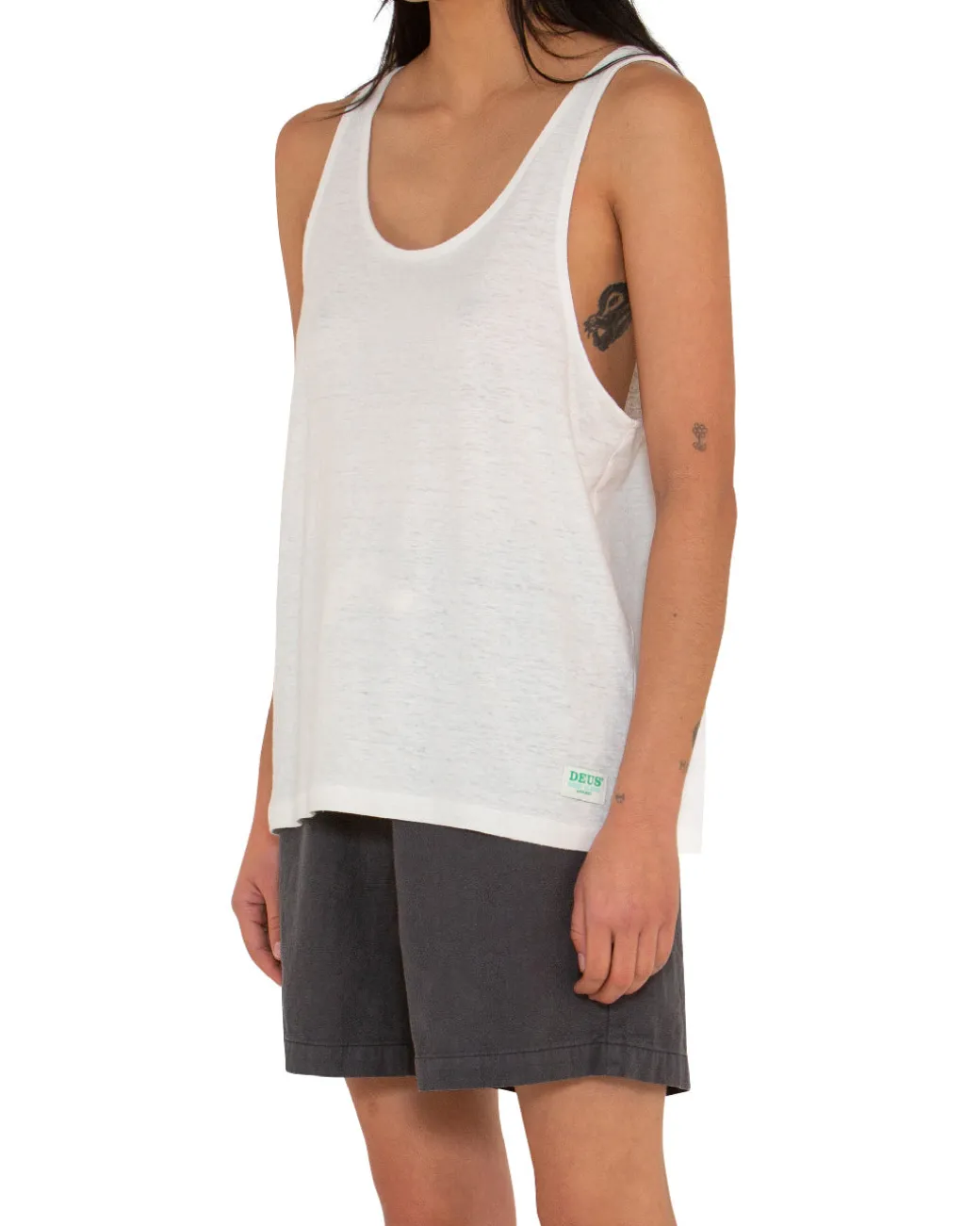 Waverley Tank (Oversized Fit) - Dirty White