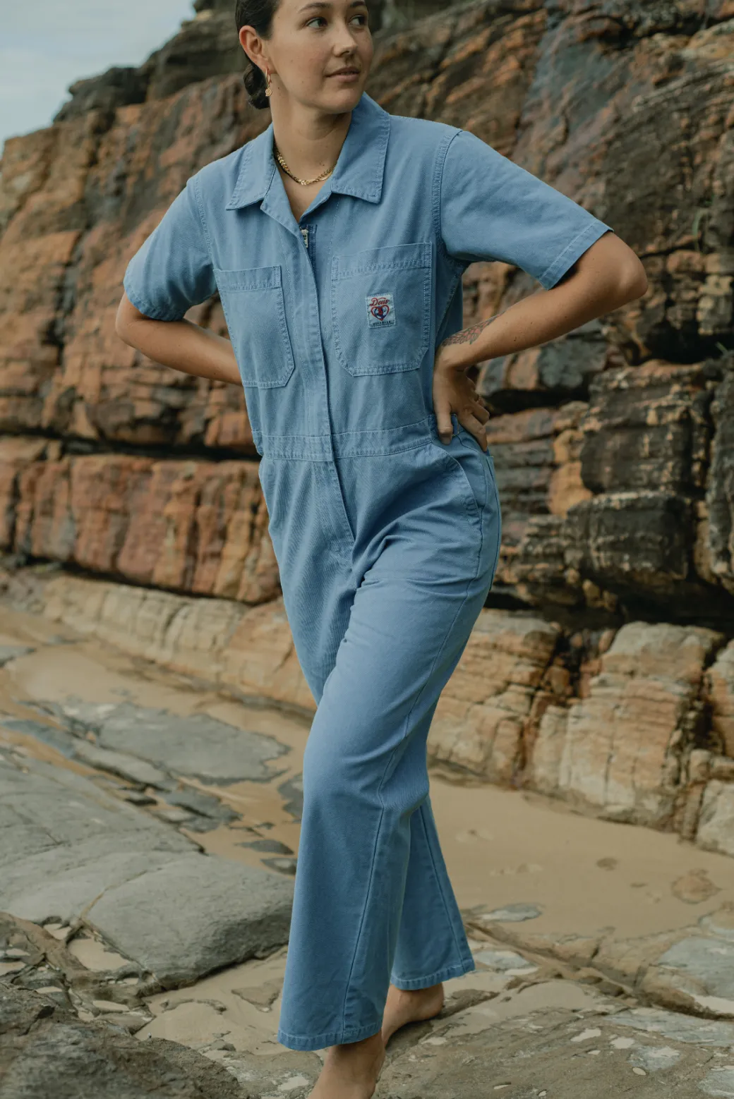 Winona Coverall - Overdyed Light Indigo